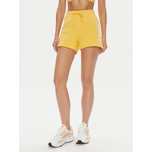 adidas Szorty sportowe Essentials Linear IS2082 Pomarańczowy Slim Fit ze sklepu MODIVO w kategorii Szorty - zdjęcie 182677118