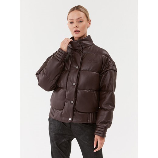 Guess Kurtka puchowa Ivana W3BL12 WFSP0 Brązowy Regular Fit ze sklepu MODIVO w kategorii Kurtki damskie - zdjęcie 182677176