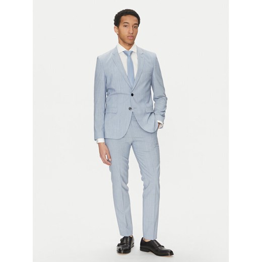 HUGO Garnitur Arti/Hesten232X 50540341 Błękitny Extra Slim Fit ze sklepu MODIVO w kategorii Garnitury męskie - zdjęcie 182677239