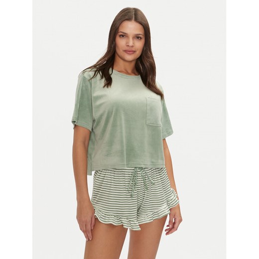 Hunkemöller Koszulka piżamowa 206518 Zielony Relaxed Fit ze sklepu MODIVO w kategorii Piżamy damskie - zdjęcie 182677286