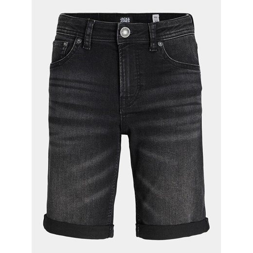 Jack&Jones Szorty jeansowe Rick 12257394 Czarny Regular Fit ze sklepu MODIVO w kategorii Spodenki chłopięce - zdjęcie 182677348