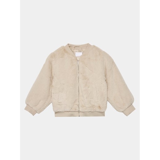 Vero Moda Girl Futro 10290875 Beżowy Regular Fit ze sklepu MODIVO w kategorii Kurtki dziewczęce - zdjęcie 182677366