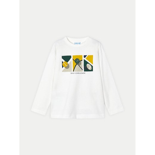 Mayoral Bluzka 4043 Écru Regular Fit ze sklepu MODIVO w kategorii T-shirty chłopięce - zdjęcie 182677367