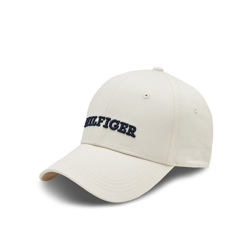 Tommy Hilfiger Czapka z daszkiem Hilfiger Prep Cap AW0AW16040 Écru ze sklepu MODIVO w kategorii Czapki z daszkiem damskie - zdjęcie 182677388