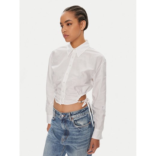 Hugo Koszula Eliesa 50512837 Biały Slim Fit ze sklepu MODIVO w kategorii Koszule damskie - zdjęcie 182677419