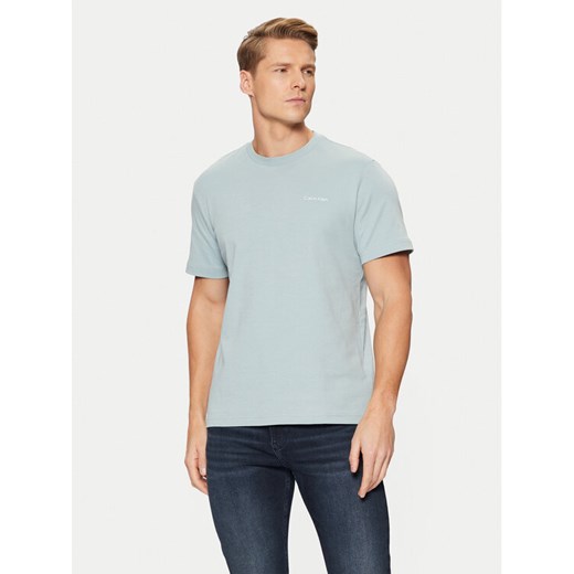 Calvin Klein T-Shirt Micro Logo Interlock T-Shirt K10K109894 Niebieski Regular Fit ze sklepu MODIVO w kategorii T-shirty męskie - zdjęcie 182677508