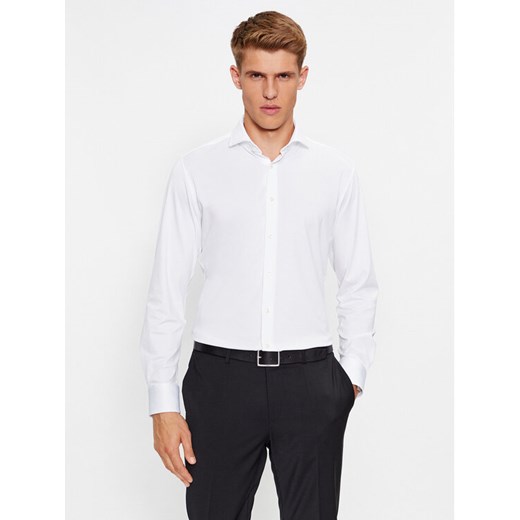 Boss Koszula P-Hank-Spread-C1-222 50503533 Biały Slim Fit ze sklepu MODIVO w kategorii Koszule męskie - zdjęcie 182677558