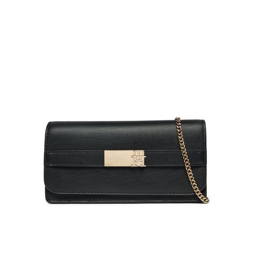 Tommy Hilfiger Torebka Th Heritage Lrg Flap W/Chain AW0AW16918 Czarny ze sklepu MODIVO w kategorii Kopertówki - zdjęcie 182677628