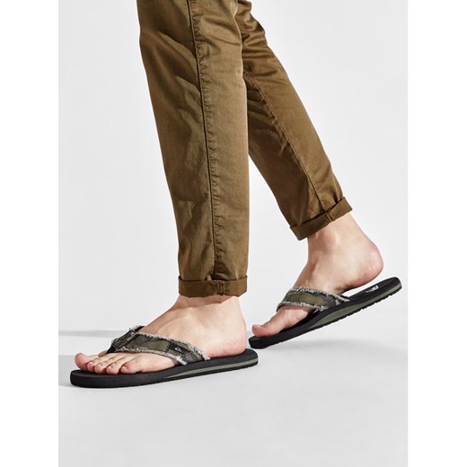 Quiksilver Japonki AQYL100047 Zielony ze sklepu MODIVO w kategorii Klapki męskie - zdjęcie 182677686