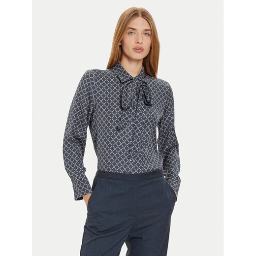 Tommy Hilfiger Bluzka Diamond WW0WW43060 Granatowy Regular Fit ze sklepu MODIVO w kategorii Bluzki damskie - zdjęcie 182677705