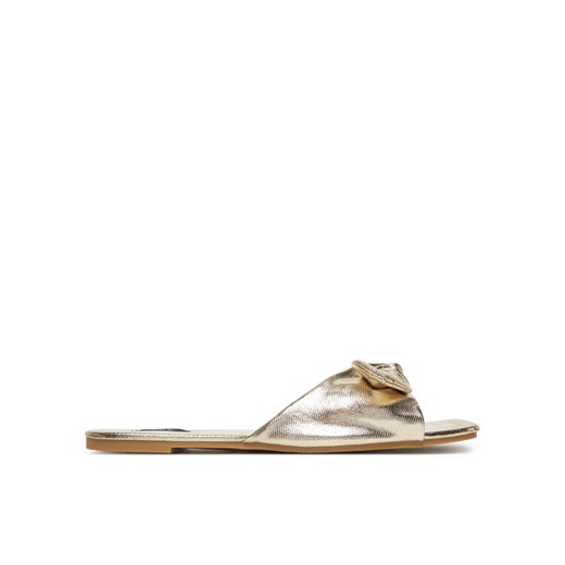 ONLY Shoes Klapki Onlmillie-3 Złoty ze sklepu MODIVO w kategorii Klapki damskie - zdjęcie 182677786