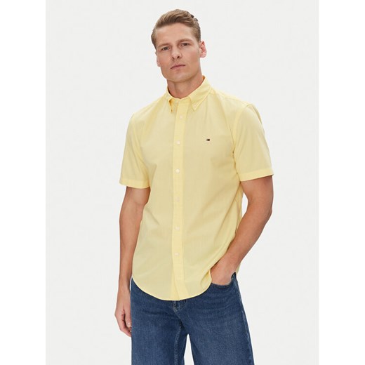 Tommy Hilfiger Koszula MW0MW37584 Żółty Regular Fit ze sklepu MODIVO w kategorii Koszule męskie - zdjęcie 182677865