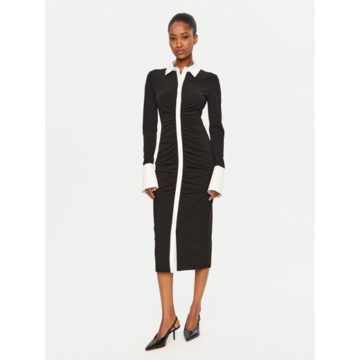 KARL LAGERFELD Sukienka codzienna A1W13031 Czarny Slim Fit ze sklepu MODIVO w kategorii Sukienki - zdjęcie 182677868