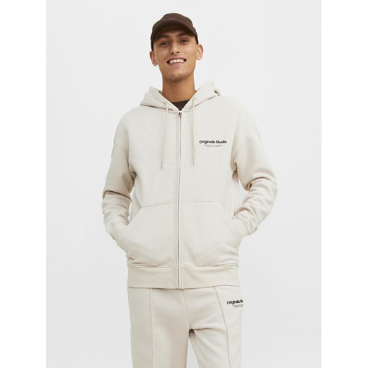 Jack&Jones Bluza Vesterbro 12241691 Beżowy Relaxed Fit ze sklepu MODIVO w kategorii Bluzy męskie - zdjęcie 182677948