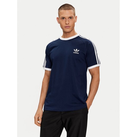 adidas T-Shirt Adicolor Classics 3-Stripes T-Shirt IA4850 Niebieski Slim Fit ze sklepu MODIVO w kategorii T-shirty męskie - zdjęcie 182677999