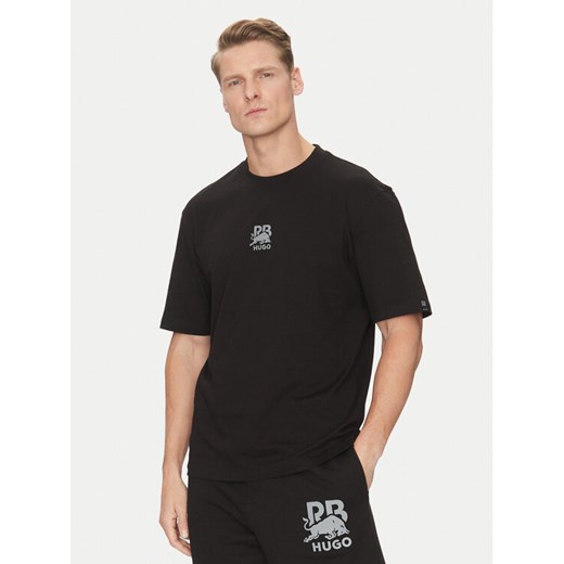 HUGO T-Shirt Deckies_RB 50542766 Czarny Regular Fit ze sklepu MODIVO w kategorii T-shirty męskie - zdjęcie 182678048