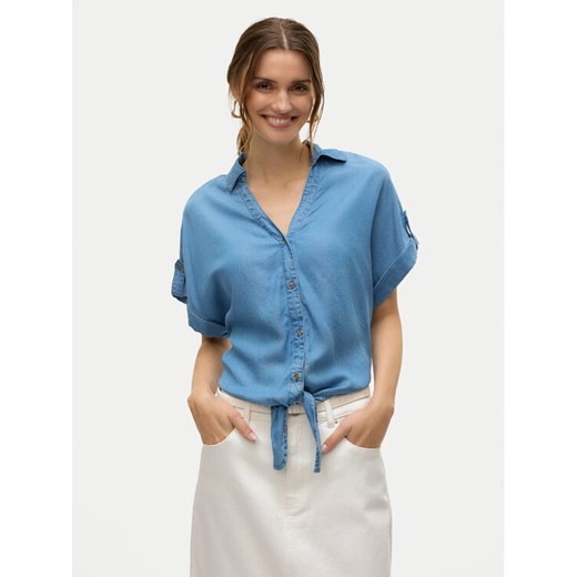 Vero Moda Koszula Fleur 10326059 Niebieski Regular Fit ze sklepu MODIVO w kategorii Koszule damskie - zdjęcie 182678147