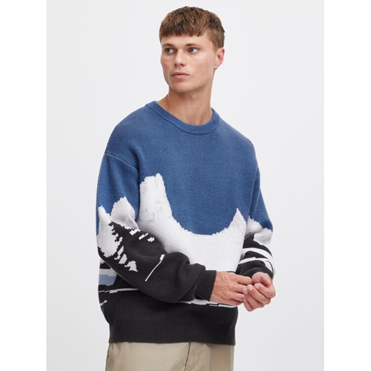 Solid Sweter 21108047 Niebieski Regular Fit ze sklepu MODIVO w kategorii Swetry męskie - zdjęcie 182678177