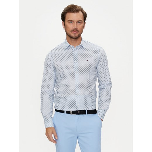 Tommy Hilfiger Koszula MW0MW36363 Błękitny Regular Fit ze sklepu MODIVO w kategorii Koszule męskie - zdjęcie 182678259