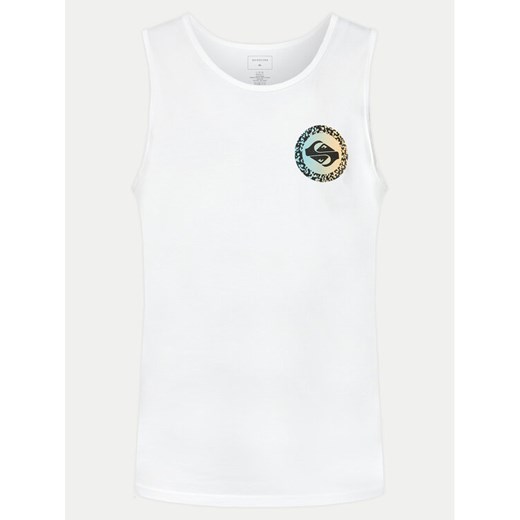 Quiksilver Tank top Long Fade EQYZT07663 Biały Regular Fit ze sklepu MODIVO w kategorii T-shirty męskie - zdjęcie 182678407