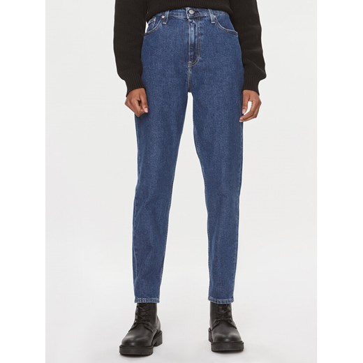 Calvin Klein Jeans Jeansy J20J221589 Niebieski Mom Fit ze sklepu MODIVO w kategorii Jeansy damskie - zdjęcie 182678468