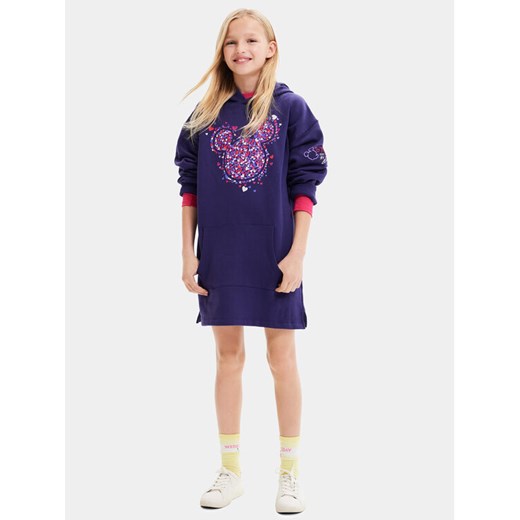 Desigual Sukienka codzienna 23WGVK07 Niebieski Regular Fit ze sklepu MODIVO w kategorii Sukienki dziewczęce - zdjęcie 182678558