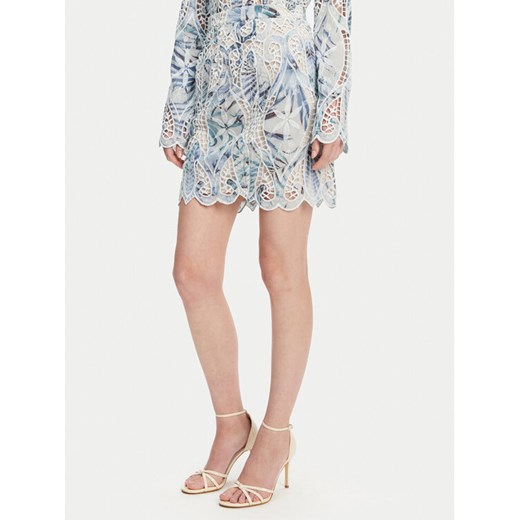 Guess Spódnica mini W5GD1T WHAD2 Niebieski Regular Fit ze sklepu MODIVO w kategorii Spódnice - zdjęcie 182678569