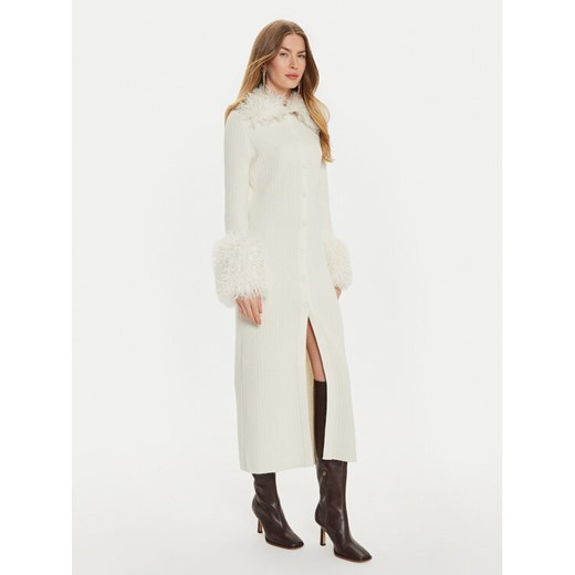 TWINSET Kardigan 242TT3430 Biały Slim Fit ze sklepu MODIVO w kategorii Swetry damskie - zdjęcie 182678598