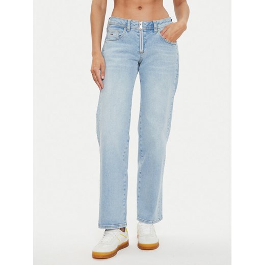 Tommy Jeans Jeansy Sophie DW0DW19262 Niebieski Straight Fit ze sklepu MODIVO w kategorii Jeansy damskie - zdjęcie 182678635