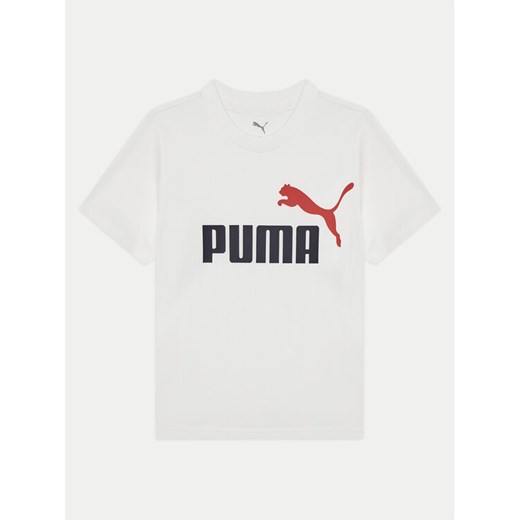 Puma T-Shirt Ess 685778 Biały Regular Fit ze sklepu MODIVO w kategorii T-shirty chłopięce - zdjęcie 182678699