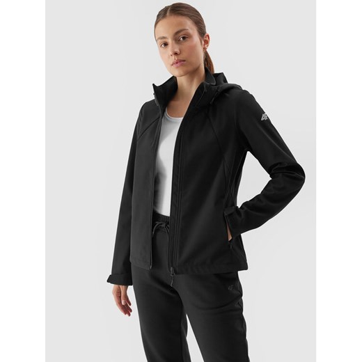 4F Kurtka softshell 4FAW23TSOFF152 Czarny Slim Fit ze sklepu MODIVO w kategorii Kurtki damskie - zdjęcie 182678768