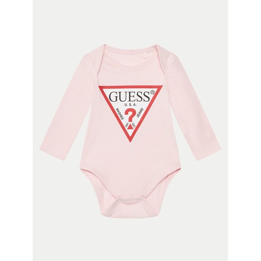 Guess Body H5RW00 K6YW1 Różowy Regular Fit ze sklepu MODIVO w kategorii Odzież dla niemowląt - zdjęcie 182678785