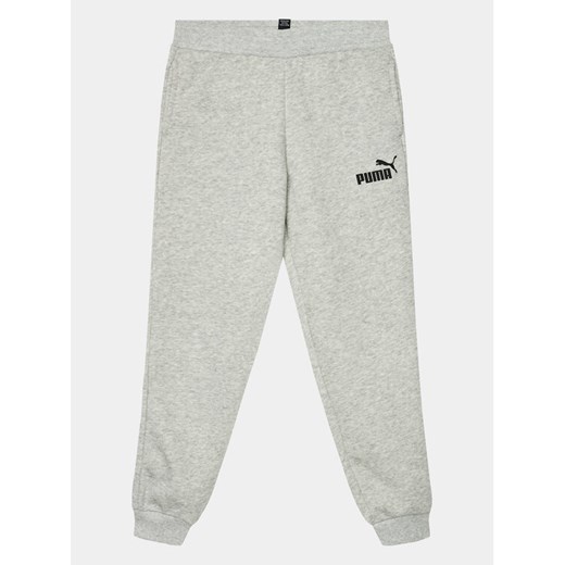 Puma Spodnie dresowe Ess 587038 Szary Regular Fit ze sklepu MODIVO w kategorii Spodnie chłopięce - zdjęcie 182678858
