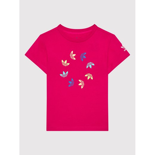 adidas T-Shirt adicolor HE6845 Różowy Regular Fit ze sklepu MODIVO w kategorii Koszulki niemowlęce - zdjęcie 182678866
