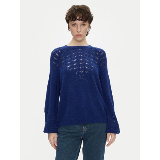 Pepe Jeans Sweter Naina PL702241 Niebieski Regular Fit ze sklepu MODIVO w kategorii Swetry damskie - zdjęcie 182678886