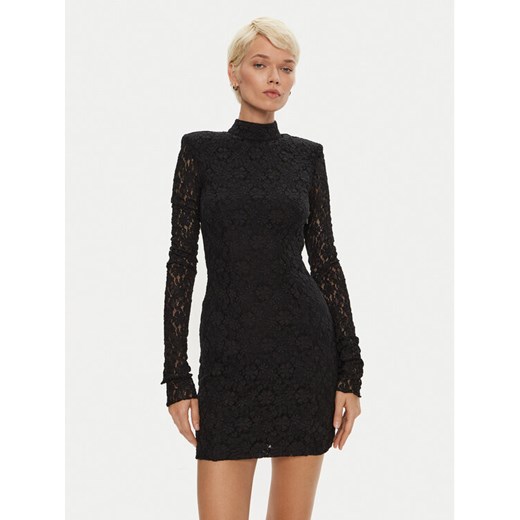 ROTATE Sukienka koktajlowa Gabriella 113072100 Czarny Slim Fit ze sklepu MODIVO w kategorii Sukienki - zdjęcie 182678957