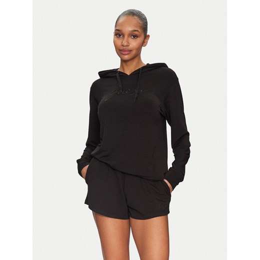 Guess Bluza O5GQ00 KCQP2 Czarny Regular Fit ze sklepu MODIVO w kategorii Bluzy damskie - zdjęcie 182678965