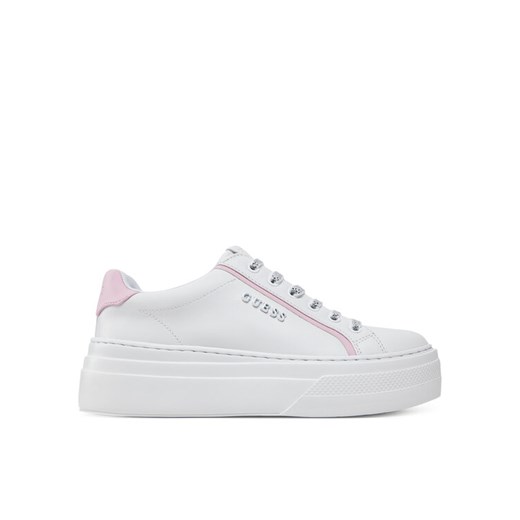 Guess Sneakersy FLJMRI ELE12 Biały ze sklepu MODIVO w kategorii Buty sportowe damskie - zdjęcie 182678997
