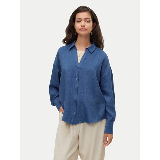 Vero Moda Koszula Melaney 10316389 Granatowy Loose Fit ze sklepu MODIVO w kategorii Koszule damskie - zdjęcie 182679028