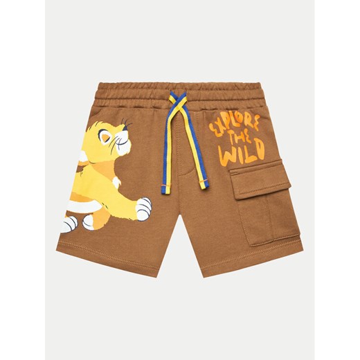 Original Marines Szorty sportowe DEPV0336NM Brązowy Regular Fit ze sklepu MODIVO w kategorii Spodnie i półśpiochy - zdjęcie 182679055