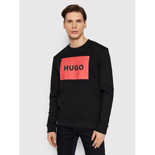 Hugo Bluza Duragol222 50467944 Czarny Regular Fit ze sklepu MODIVO w kategorii Bluzy męskie - zdjęcie 182679155