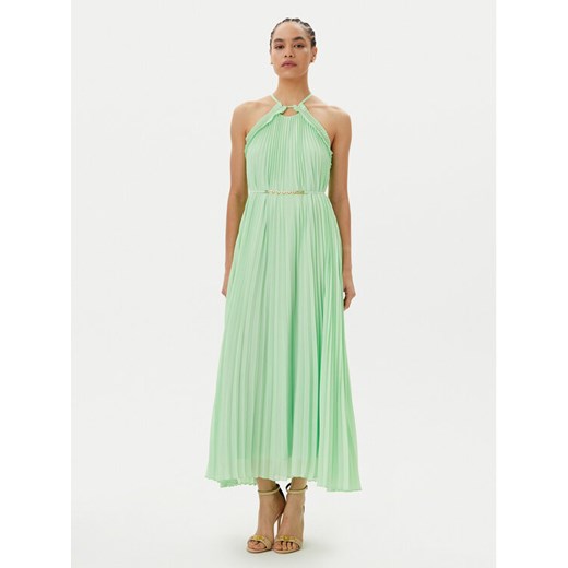 TWINSET Sukienka koktajlowa 251TP2332 Zielony Regular Fit ze sklepu MODIVO w kategorii Sukienki - zdjęcie 182679239