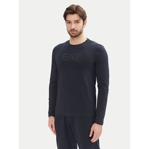 EA7 Emporio Armani Longsleeve 7M000227 AF10373 UB102 Granatowy Slim Fit ze sklepu MODIVO w kategorii T-shirty męskie - zdjęcie 182679266