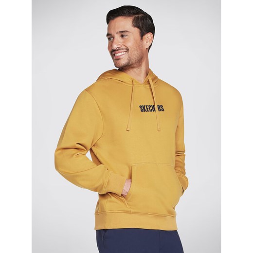 Skechers Bluza Sweats Incognito Hoodie HD6 Złoty Regular Fit ze sklepu MODIVO w kategorii Bluzy męskie - zdjęcie 182679345