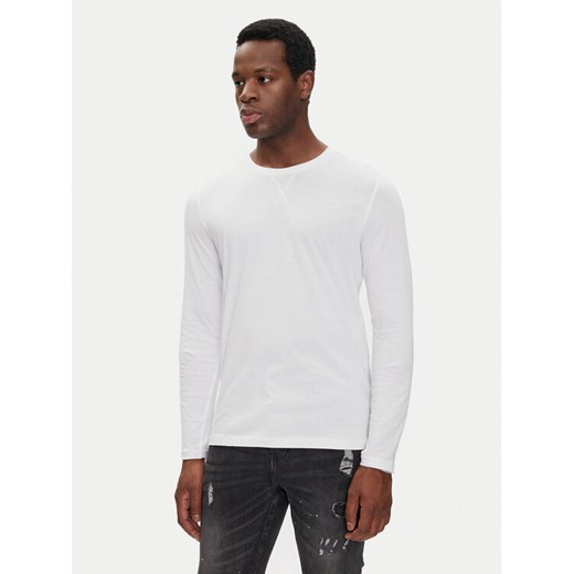 Brave Soul Longsleeve MLT-69PRAGUEM Biały Regular Fit ze sklepu MODIVO w kategorii T-shirty męskie - zdjęcie 182679447