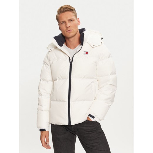 Tommy Jeans Kurtka puchowa Alaska DM0DM20479 Biały Regular Fit ze sklepu MODIVO w kategorii Kurtki męskie - zdjęcie 182679499