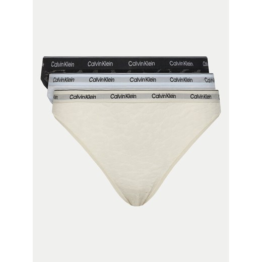 Calvin Klein Underwear Komplet 3 par fig klasycznych 000QD5069E Kolorowy ze sklepu MODIVO w kategorii Majtki damskie - zdjęcie 182679566