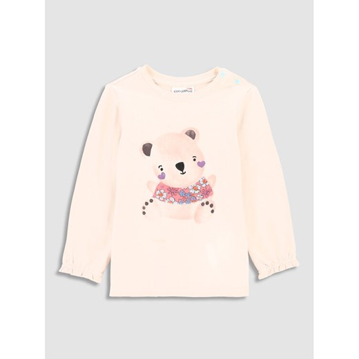 Coccodrillo Bluzka WC3143101SRN Écru Regular Fit ze sklepu MODIVO w kategorii Kaftaniki i bluzki - zdjęcie 182679577