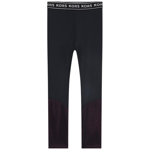 MICHAEL KORS KIDS Legginsy R14152 S Czarny Regular Fit ze sklepu MODIVO w kategorii Spodnie dziewczęce - zdjęcie 182679578