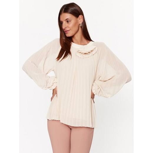 Dixie Bluzka C319Z019A Beżowy Relaxed Fit ze sklepu MODIVO w kategorii Bluzki damskie - zdjęcie 182679657